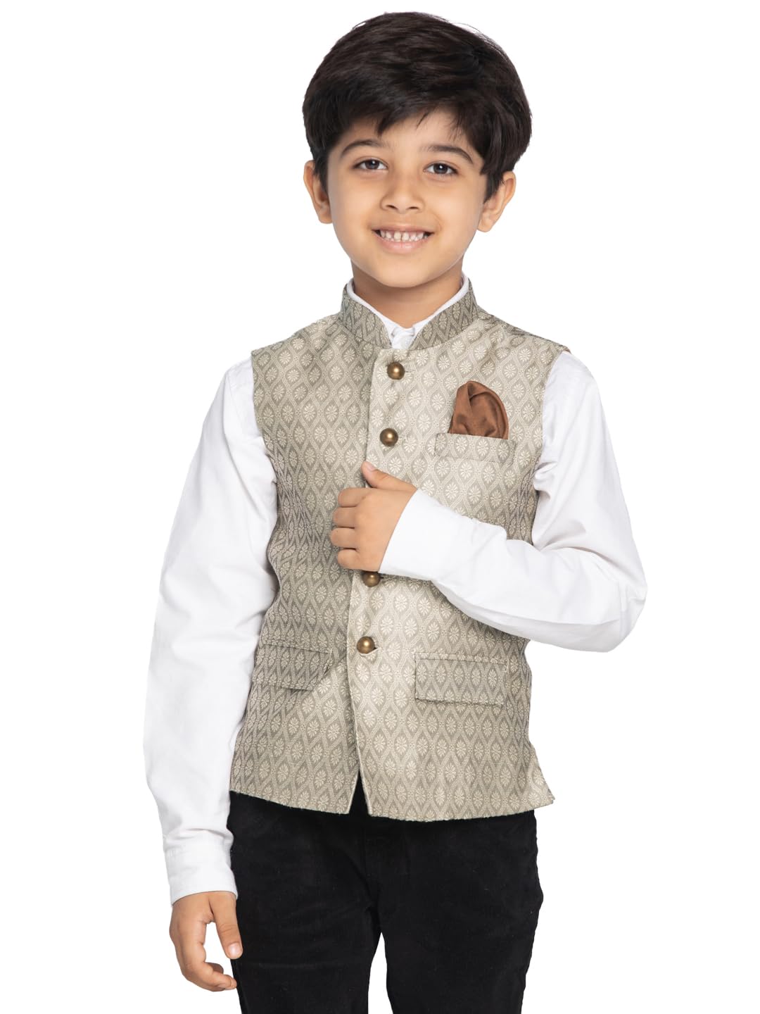 VASTRAMAY Boys Beige Nehru Jacket_VASBJ105BG_30