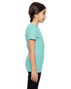 girls Fine Jersey T-Shirt - AQUA - XS(D0102H7DYBX)