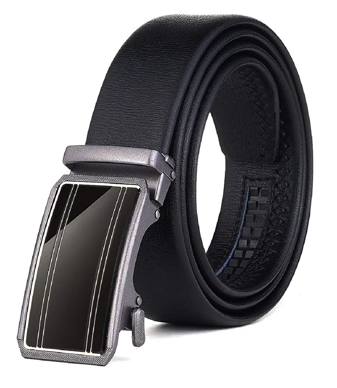 Zacharias MenS Faux Leather Belt With Autolock Buckle Tai08 (Black, 4Xl) (Pack Of 1) 4