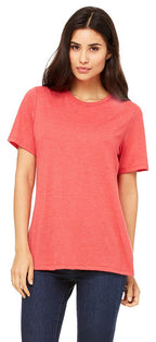 Ladies Relaxed Triblend T-Shirt - cHAR BLK TRIBLND - S(D0102H7WZST)