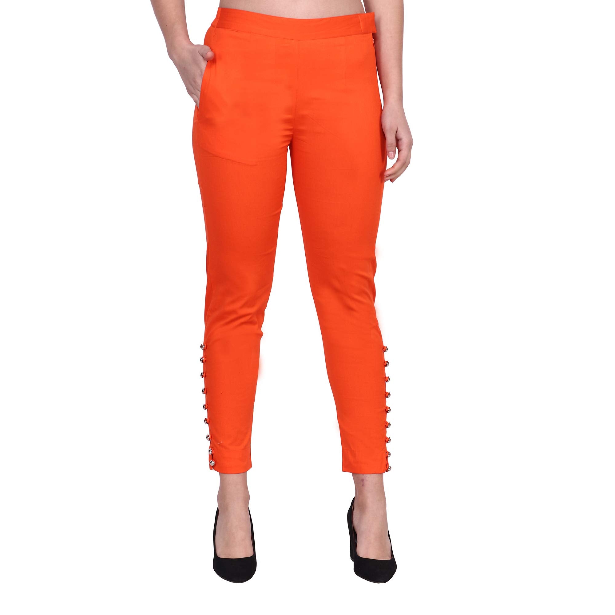 POPWINGS Womens Relaxed Fit Trousers