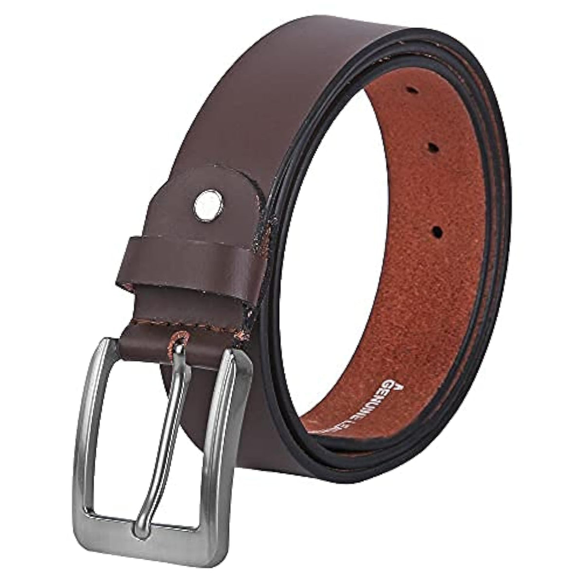Creature Formal/Casual Brown Genuine Leather Belts For Men CreTmb10332 32