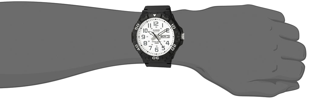 Casio Men's MRW-210H-7AVCF Diver Style Analog Display Quartz Black Watch