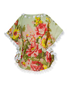 A.T.U.N. (ALL THINGS UBER NICE) Girls Floral Printed Regular Kaftan Top