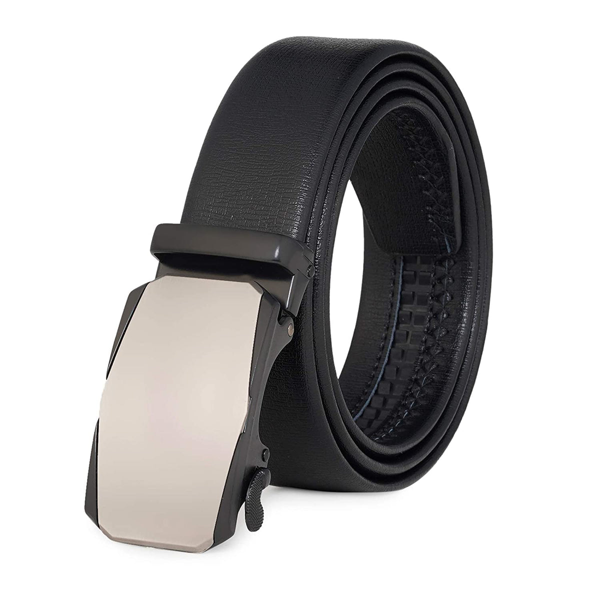 Zacharias MenS Faux Leather Belt With Autolock Buckle Tai36 (Black, 4Xl) (Pack Of 1) 4