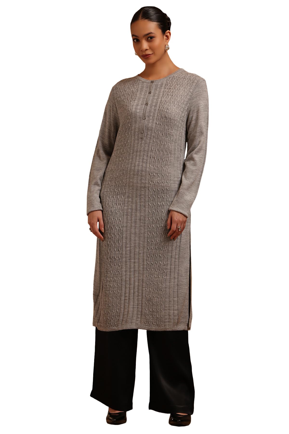 Soch Women Acrylic Knitted Winter Kurta