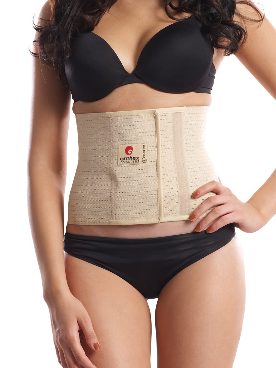 Omtex  Corset Belt Velcro Beige Moderate Control Belt For Women  XxLarge 2