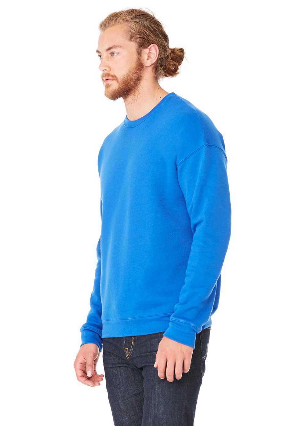 Unisex Drop Shoulder Fleece - WHITE - XS(D0102H7W9IT)