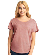 Ladies Triblend Dolman T-Shirt - INDIgO - 3XL(D0102H7NRYP)