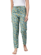 Lyra WomnS Printed Rayon Pyjama With Zipper Pocket