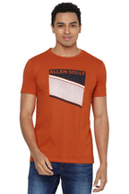 Allen Solly Men Regular Fit Printed Casual Crew Neck T-Shirt