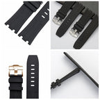 Dive Rubber Silicone Watch Band Compatible with Audemars Piguet Royal Oak Offshore 15703 15710-28mm AP Rubber Watch Band Strap