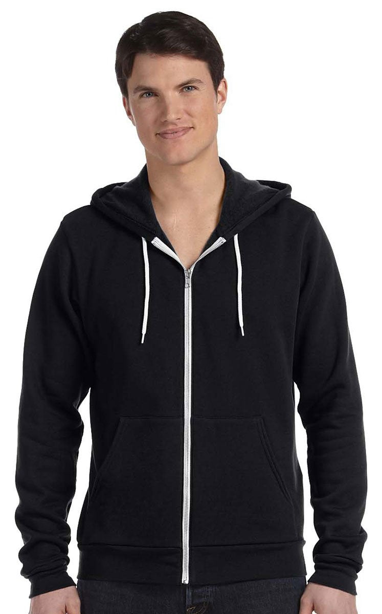 Unisex Sponge Fleece Full-Zip Hooded Sweatshirt - ASPHALT - 2XL(D0102H7WDMT)