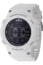 Invicta Racing Men 52mm Plastic White Black dial Electronic Digital