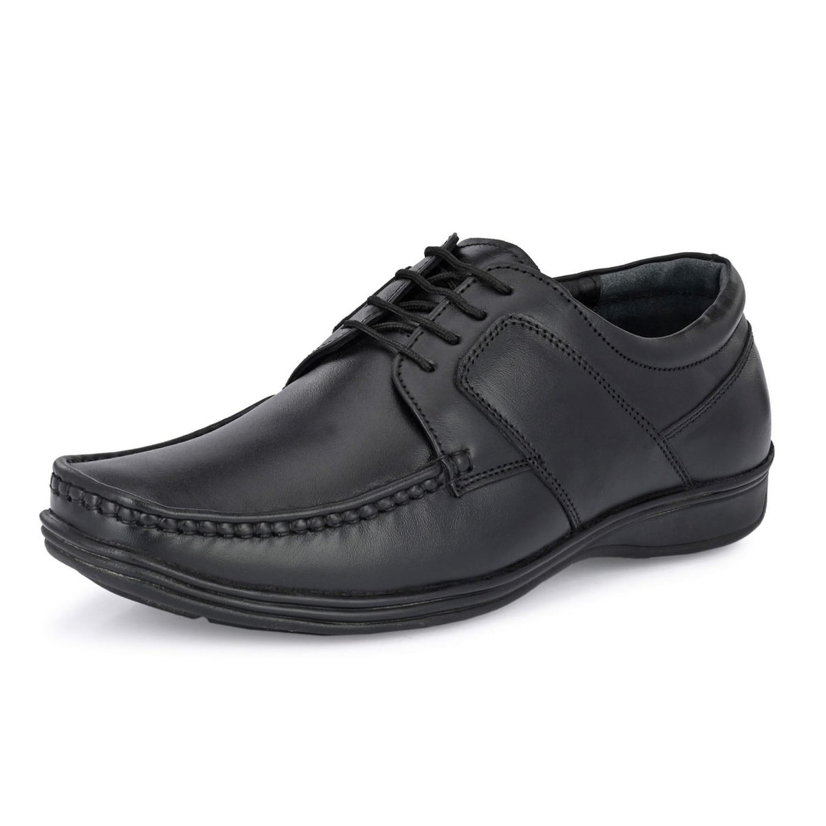 Hirolas Black Executive Genuine Leather Formal Shoes for Men 7