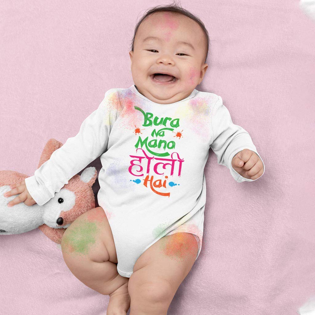 Bon Organik Unisex Bura Na Mano Holi Bodysuit Baby