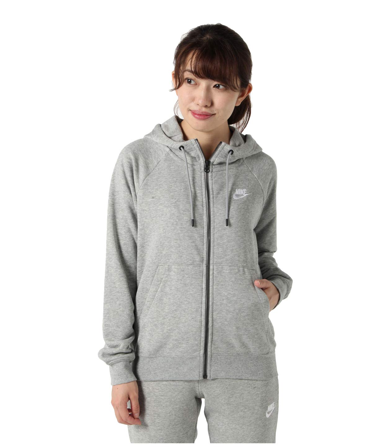 Nike Cotton Nsw Essntl Flc Fz Standard Length Women Novelty Hoodies