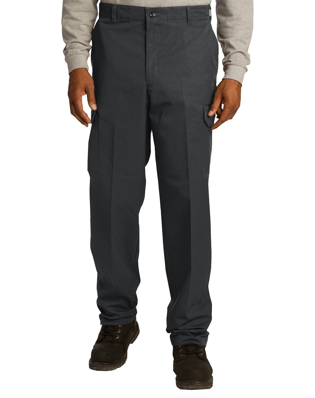 Red Kap PT88 Mens cargo Pant WSnaps-Blk-42W x Unhemmed Black
