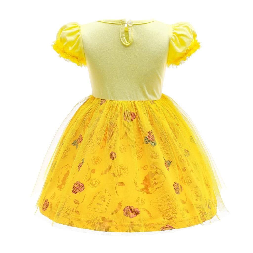 Dressy Daisy Princess Dress Up Clothes Halloween Fancy Party Tulle Skirt Summer Outfit for Toddler Girls