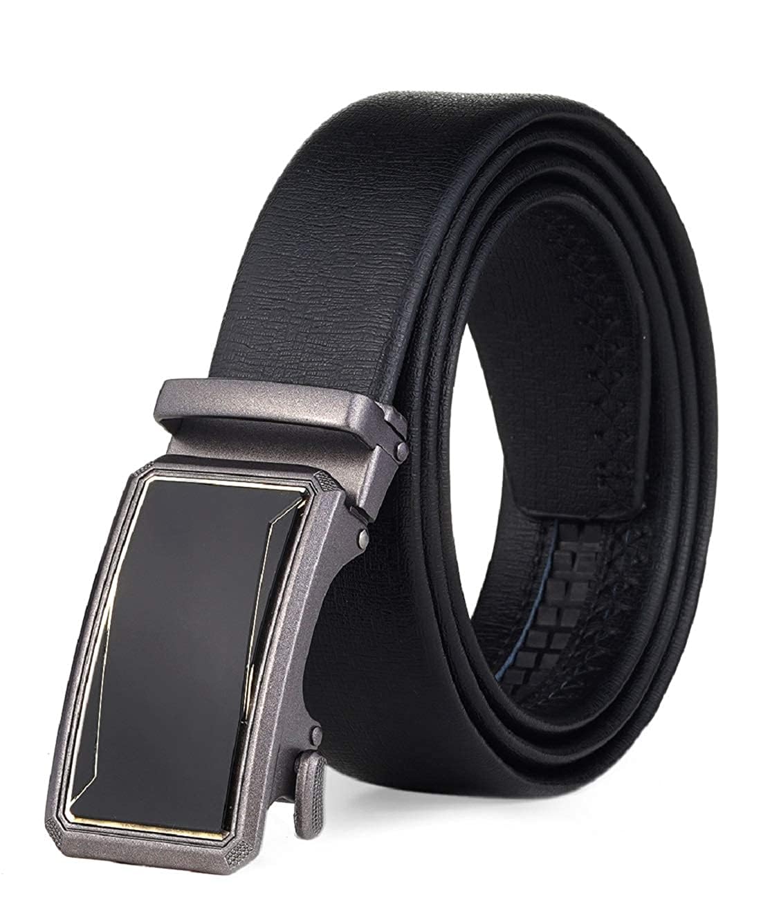 Zacharias MenS Faux Leather Belt With Autolock Buckle Tai10 (Black, 4Xl) (Pack Of 1) 4