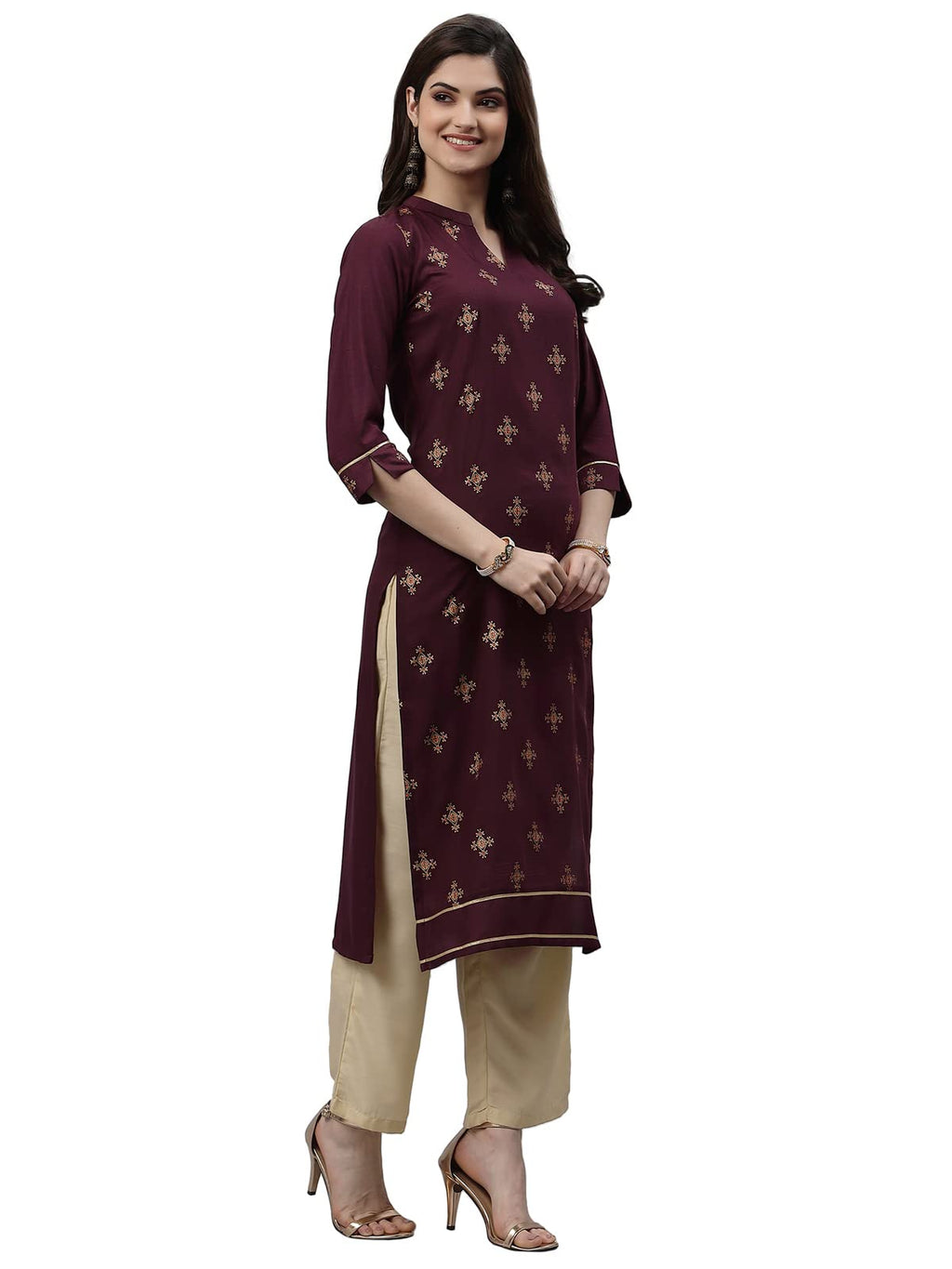 Sanisa Foil Print Kurta