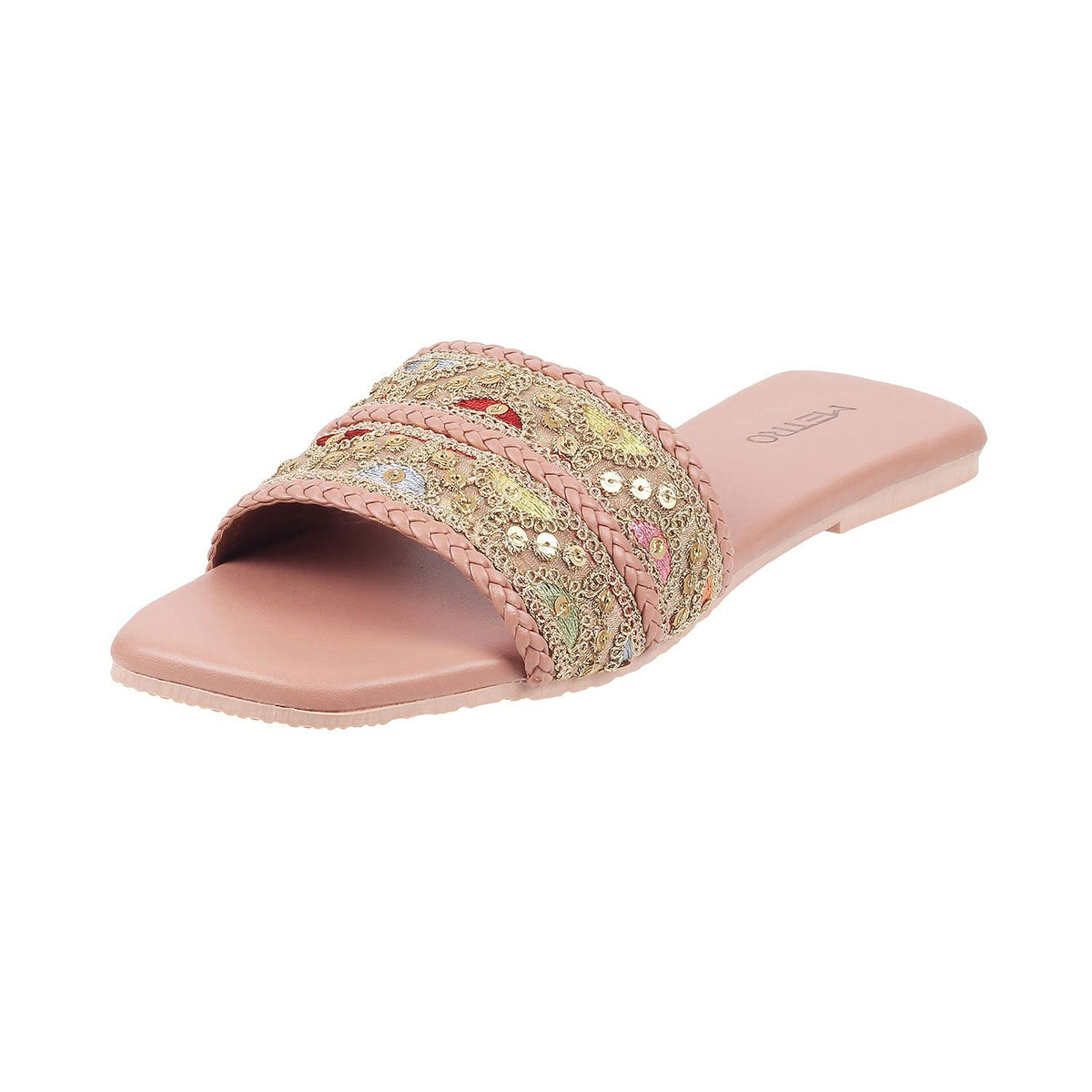 Metro Womens Synthetic Pink Slippers (Size (3 UK (36 EU)) 3-36