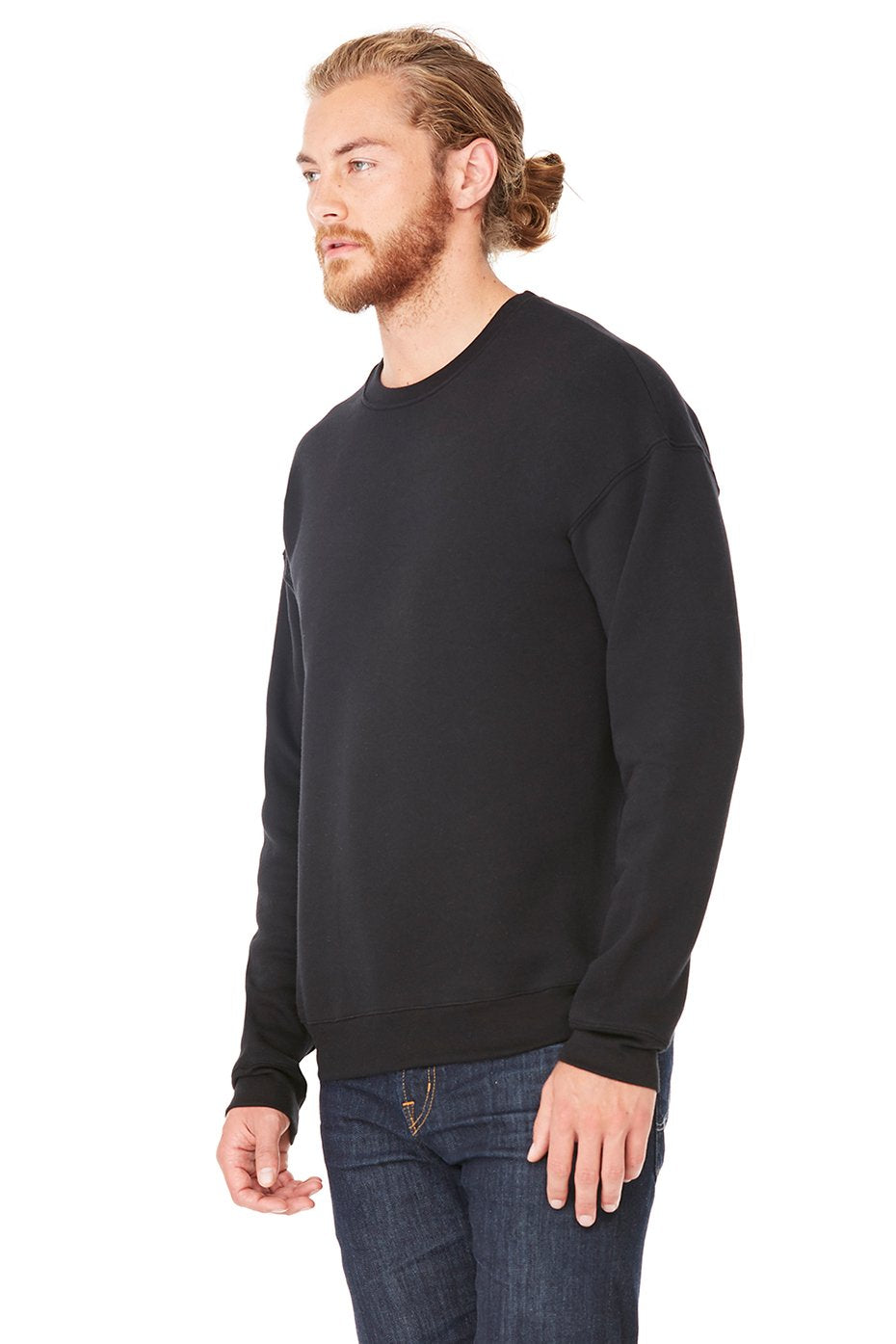 Unisex Drop Shoulder Fleece - WHITE - XS(D0102H7W91X)