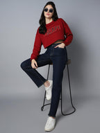 High Star Women Straight Fit High-Rise Clean Look Stretchable Jeans