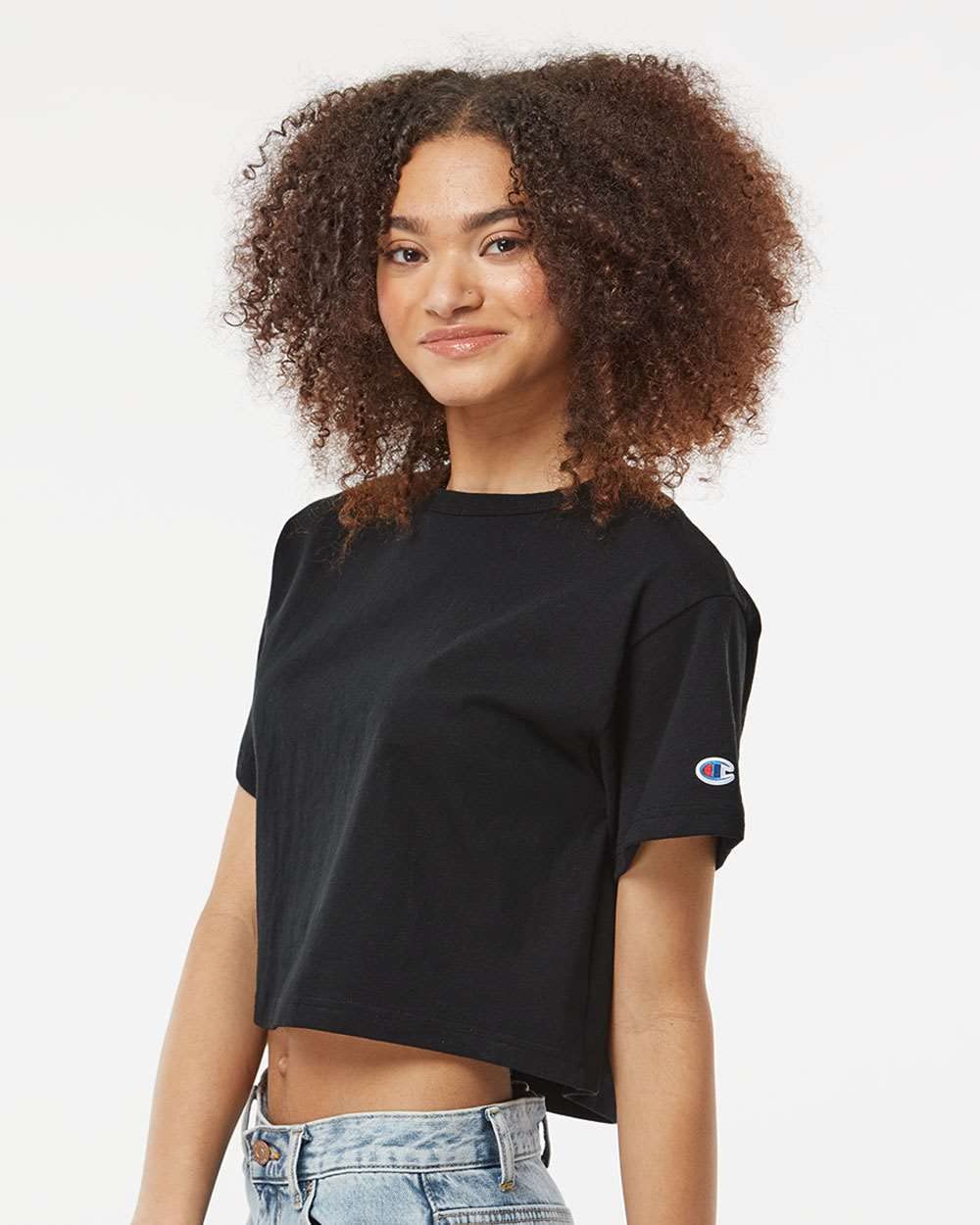 Ladies cropped Heritage T-Shirt - BLAcK - XS(D0102H7D9D8)