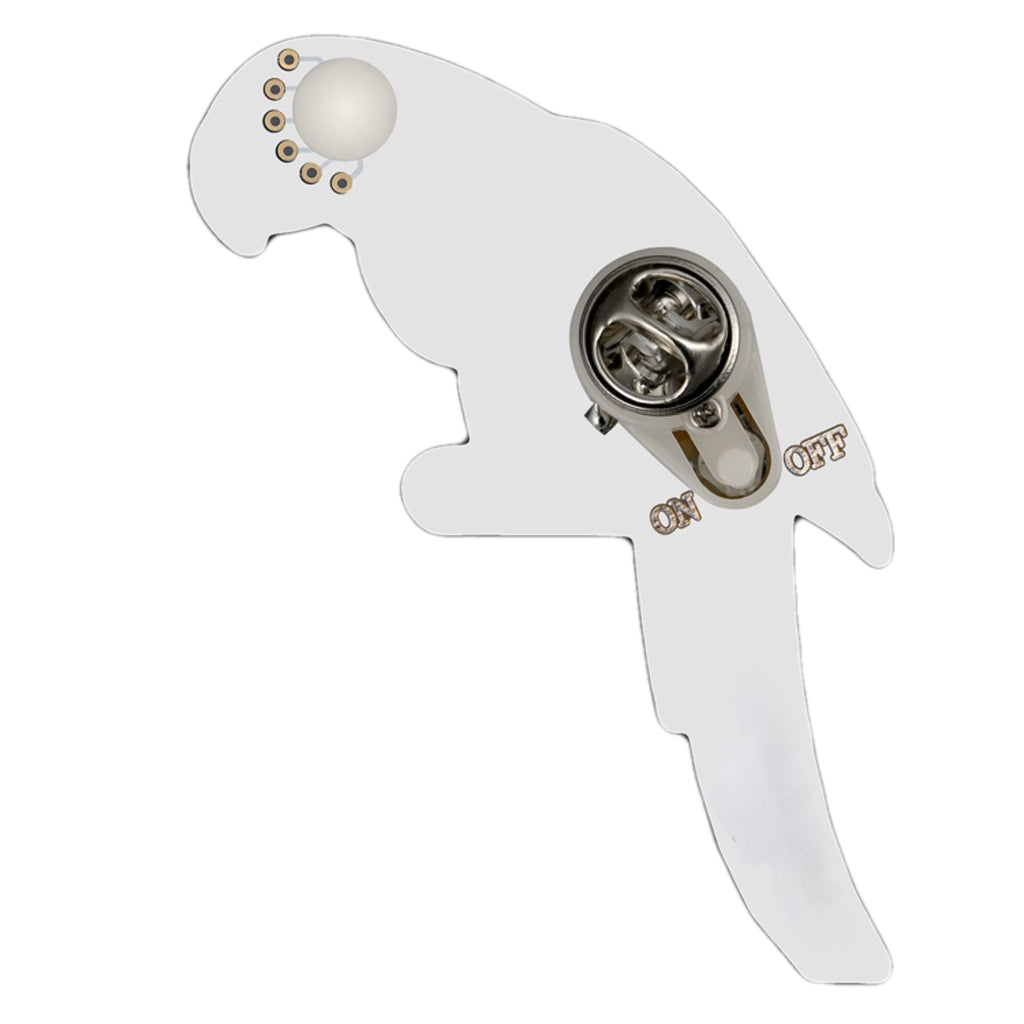 Parrot Flashing Body Light Lapel Pins by Blinkee
