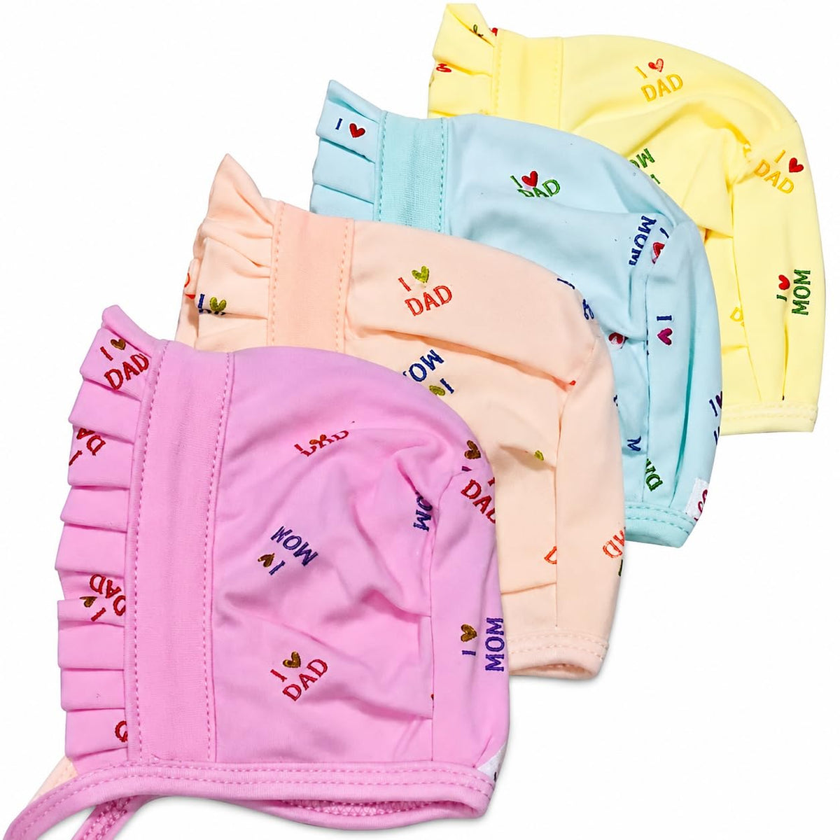 Fabsquare Baby Caps For Born 03 Months Soft Cotton Caps For Babies Gentle Stretchy Infant Beanie For Hospital Coming Home And W 0-6