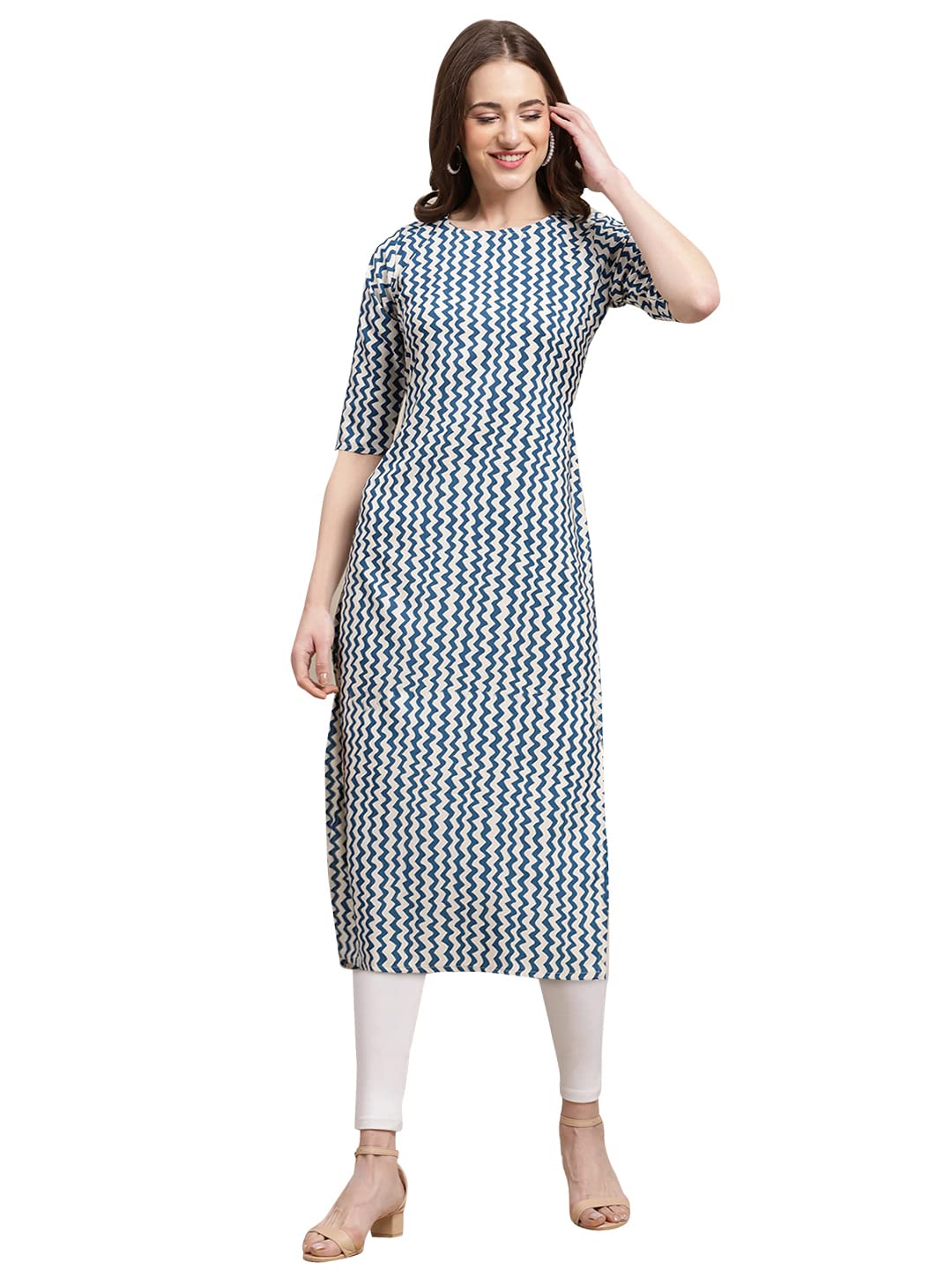Pinkmint Crepe Kurti for Women, Kurta for Women, Kurti, Digital Printed Kurta, Womens Casual Kurta, Kurta Set, Office Wear Kurt