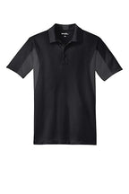 Sport-Tek Men's Side Blocked Micropique Sport Wick Polo 3XL Black/Iron Grey