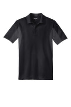 Sport-Tek Men's Side Blocked Micropique Sport Wick Polo 3XL Black/Iron Grey