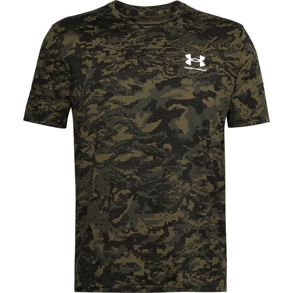 UA ABC Camo Short Sleeve T-Shirt - Black - Medium