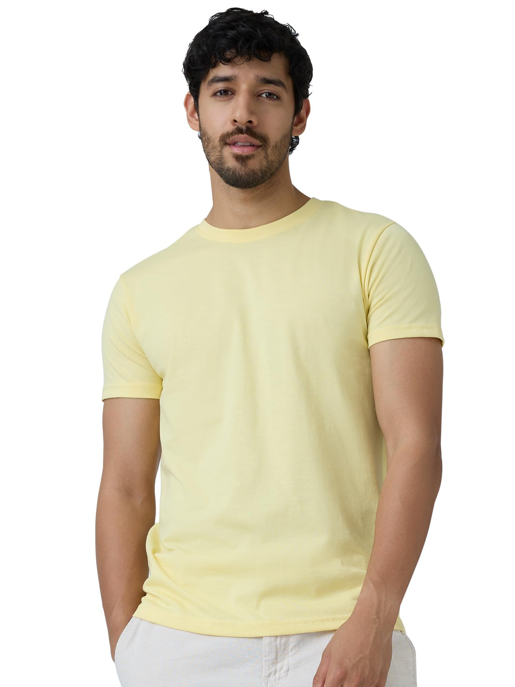 XYXX Mens Round Neck Regular fit Solid Tshirt | Softer Than Cotton | Cotton Rich Tshirt for Men| Anti-Microbial Silver Finish
