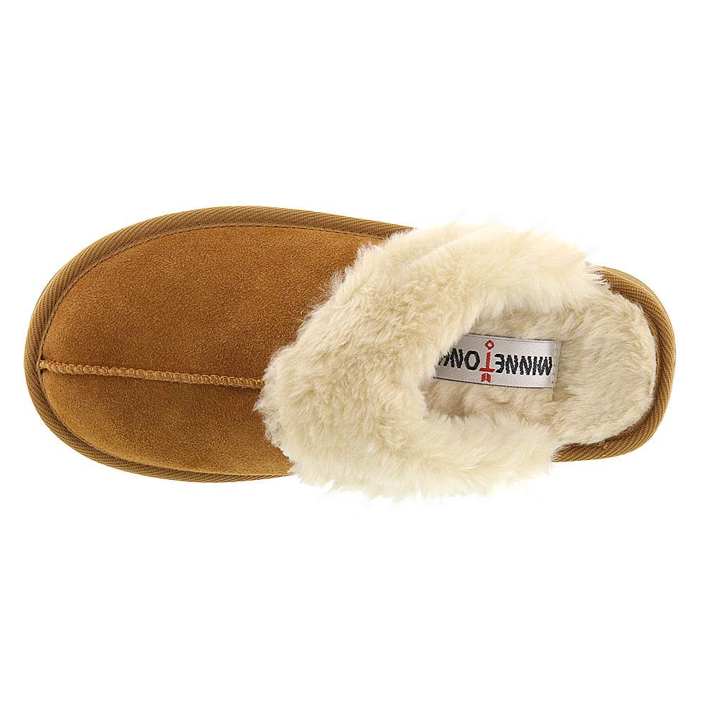 Minnetonka Women's Chesney Scuff Flat,Cinnamon,11 M US