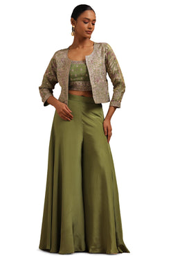 Soch Women Tissue Embroidered Dress