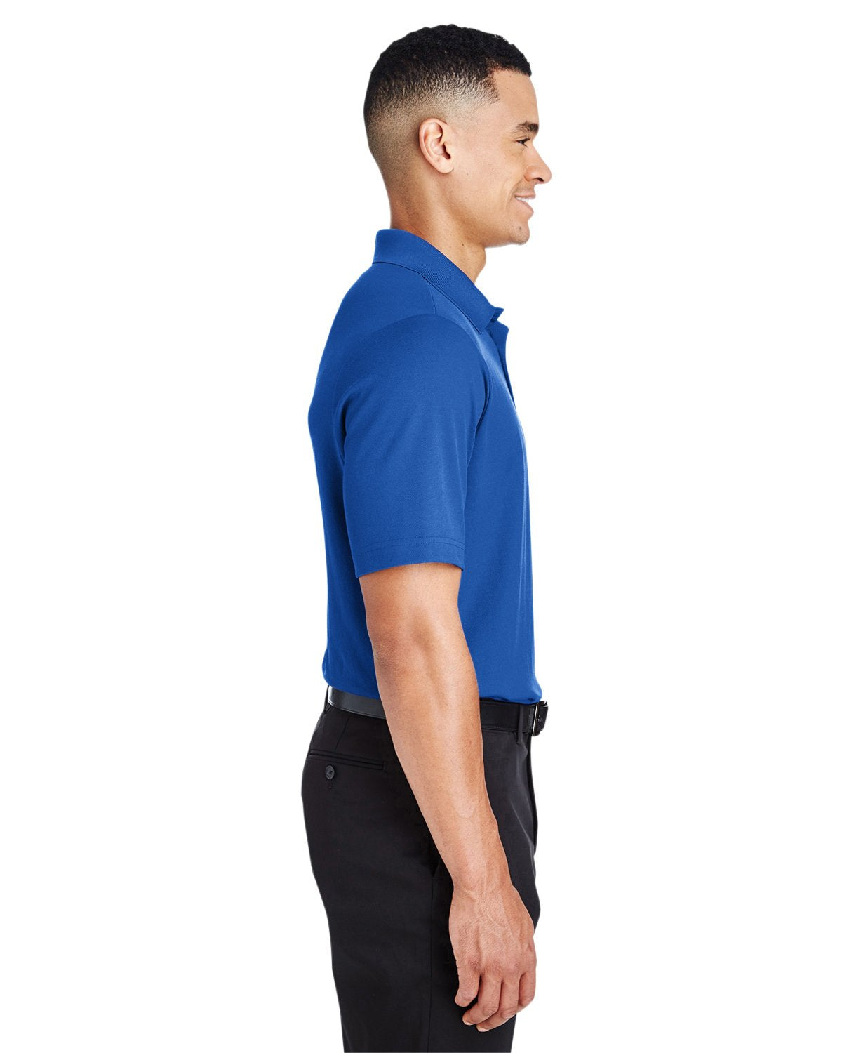 crownLux PerformanceMens Plaited Polo - gRAPHITE - 2XL(D0102H7NSN2)