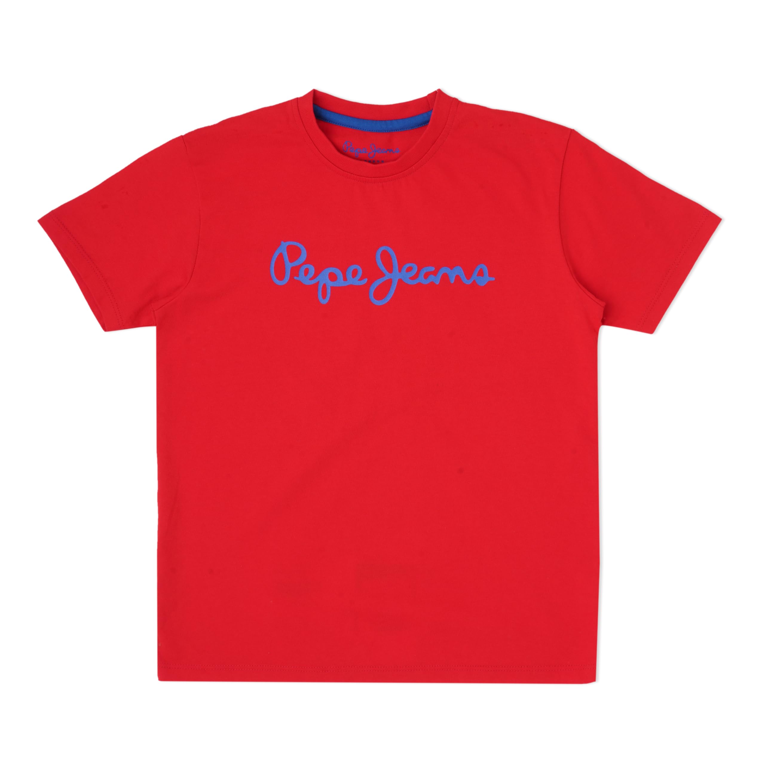 Pepe Jeans BoyS Regular Fit T-Shirt (Pb50362425516_Classic Red