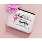 BiuNiuring Dance Teacher Appreciation Gift, Dancer Gifts, Dance Assistant Gifts, Dancing Makeup Bag, Every Dancer Has A Teacher