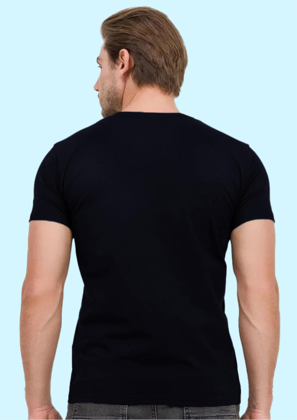 Uniplanet Store MenS Cotton Blend T Shirt With Round Neck Half Sleeves Graphic Printed Regular Fit And Standard Length Black