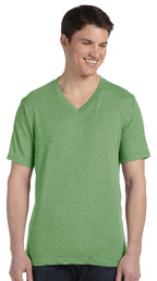 Unisex Triblend V-Neck T-Shirt - BLUE TRIBLEND - S(D0102H7WX42)
