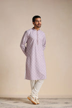 Manyavar Kurta Set For Men, Full Sleeves Mandarin Collar Ethnic MenS Kurta Set For Engagement, Wedding, Party Blended Cotton Pr
