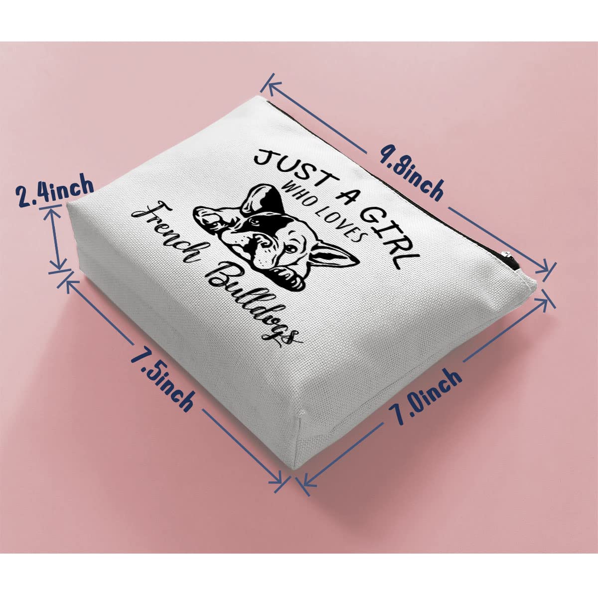 BiuNiuring French Bulldog Gifts for Women, French Bulldog Gifts for French Bulldog lovers, Bulldog Pet Makeup Bag, Who Loves Fre