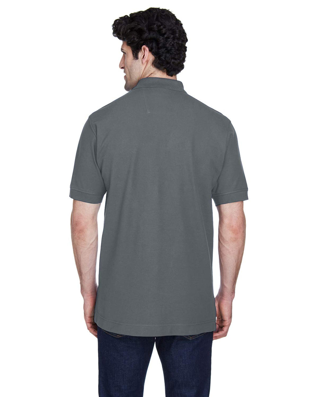 Mens Pima Piqu Short-Sleeve Polo - WHITE - XS(D0102H76U66)