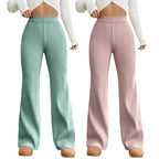 Tee Projekt Regular Fit Trousers for Women| Korean Trousers for Women Mint-Pink