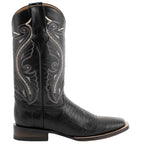 Ferrini 1119304130D Mens Genuine Teju Lizard Square Toe Boots- Black- 13D