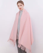 RIIQIICHY Winter Scarf for Women Pink Pashmina Shawls Wraps for Evening Dresses Large Warm Soft Scarves
