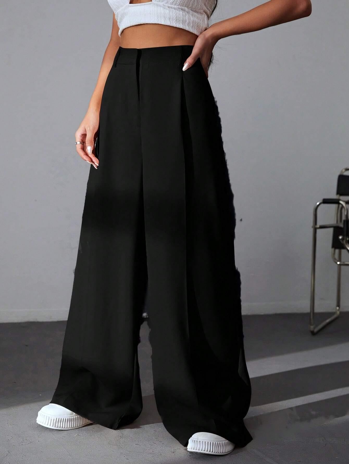 Leriya Fashion Trouser For Women Black